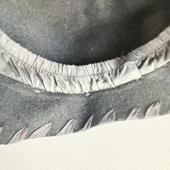 Louise  Green Black Felt Cloché Retro Style Hat - Picture 9 of 11